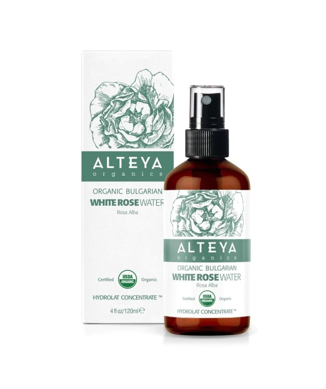 Alteya Organics Bulgarian White Rose Water 有機白玫瑰花水 (琥珀玻璃瓶裝) 120ml